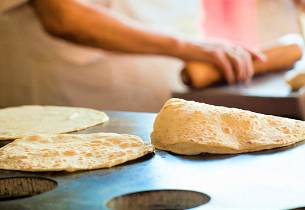 Hjemmelaget tortillas med hvetemel