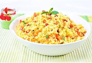 Couscous med granatepler og sitron