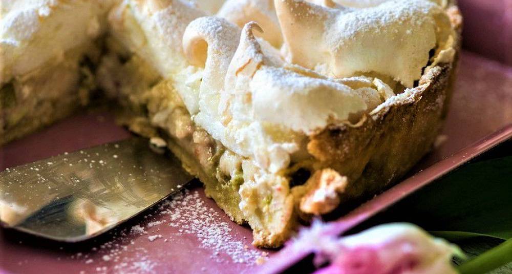 Marengskake med rabarbra