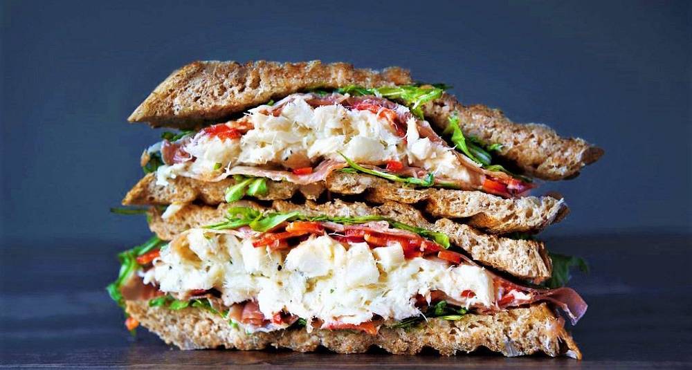 Klippfisk-sandwich