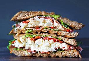 Klippfisk-sandwich