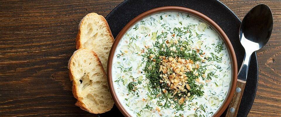 En kald suppe som dette er perfekt i sommervarmen