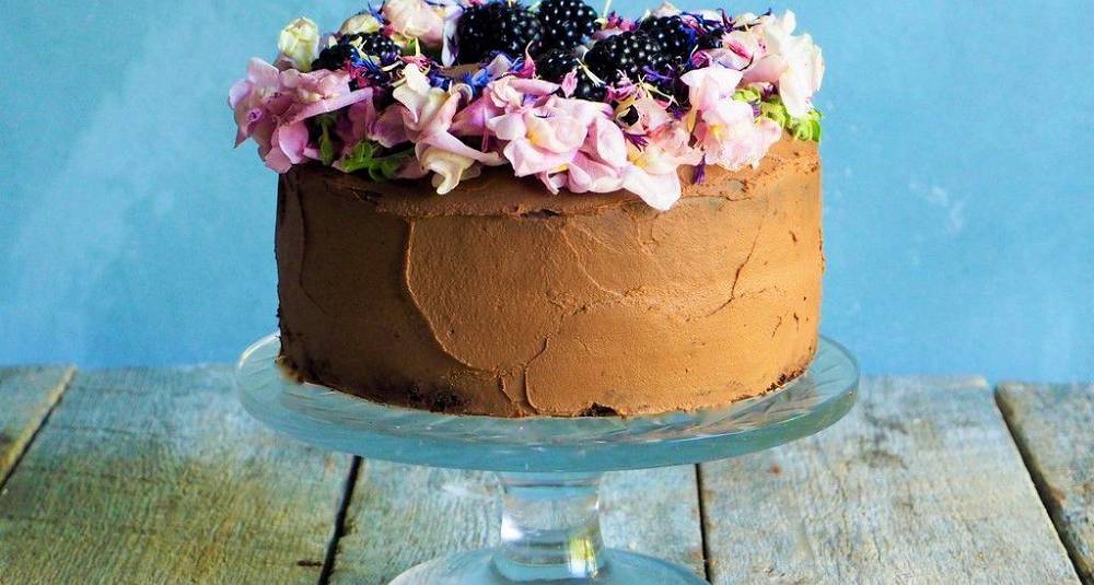 Sjokoladekake med søtpotetglasur