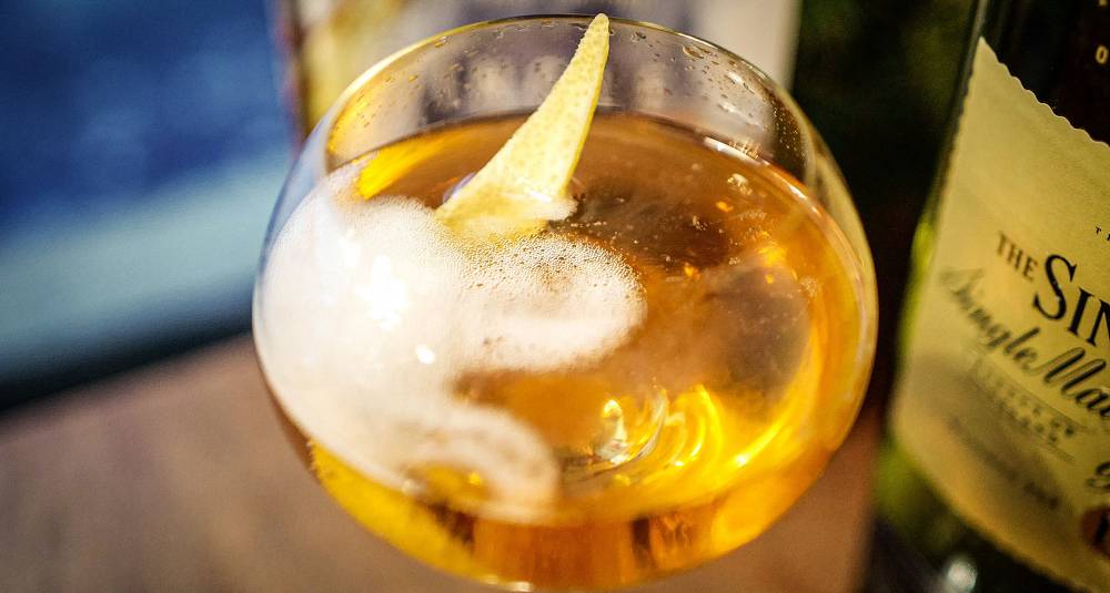 Champagnecocktail med whisky