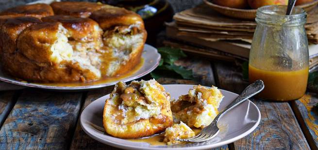 Monkey bread med eple og kanel 