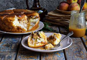 Monkey bread med eple og kanel 