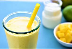 Mango Lassi - søt yoghurtdrikk