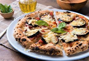 Pizza aubergine