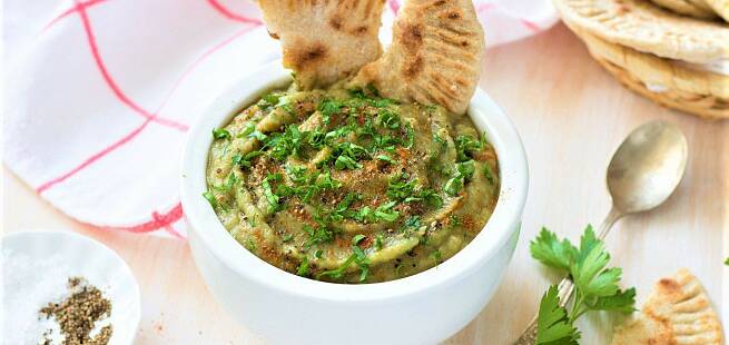 Baba Ganoush -  en deilig libanesisk auberginedip.