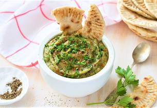 Baba Ganoush -  en deilig libanesisk auberginedip.