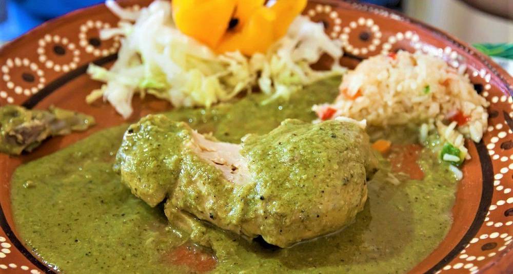 By på en kyllinggryte med mild smak av Mexico