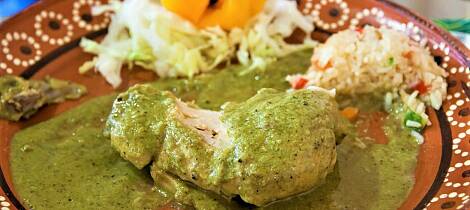 By på en kyllinggryte med mild smak av Mexico