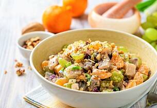 Liker du waldorfsalat, liker du denne med sild