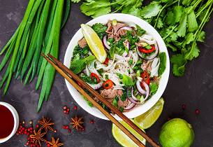 Pho - vietnamesisk nuddelsuppe 