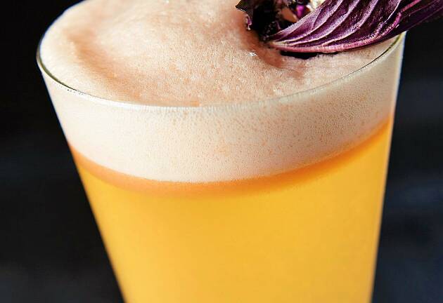 Rabarbra gin sour: Slik utnytter du rabarbrastilkene maksimalt