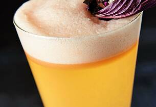 Rabarbra gin sour: Slik utnytter du rabarbrastilkene maksimalt