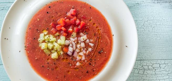 Sommerlig gazpacho