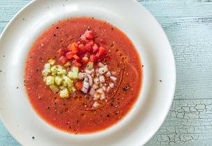 Sommerlig gazpacho