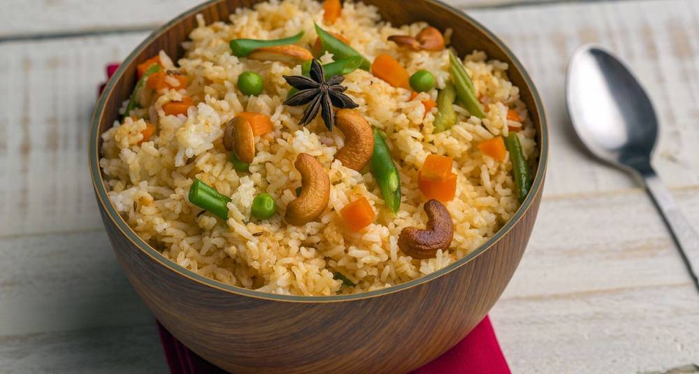 Indisk ris med gulrotsmak  - Gajar Ka Pulao