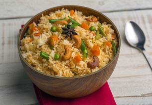 Ris med gulrotsmak (Gajar Ka Pulao) (India)