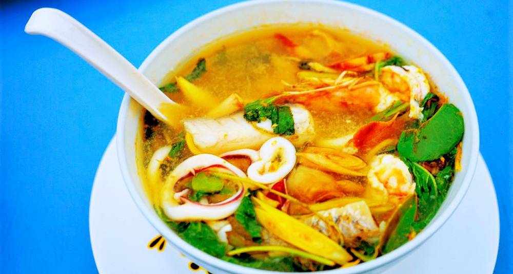 Thai hot and sour fiskesuppe