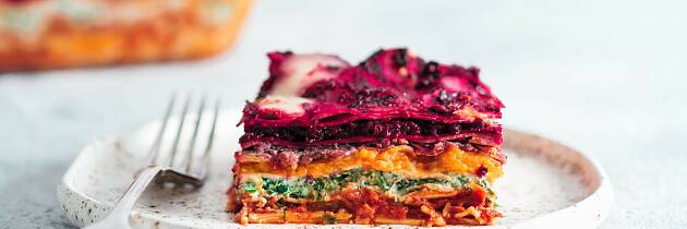 Lasagne i regnbuens farger er lekkert, næringsrikt og utrolig godt
