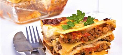 Slik lager du lasagne på et øyeblikkk