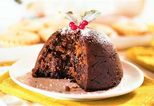 Christmas-pudding som i England