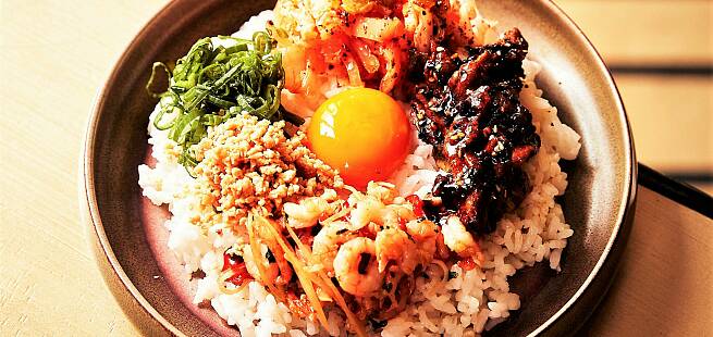 Bibimbap - koreansk pytt i panne