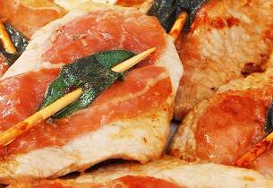 Saltimbocca av svin