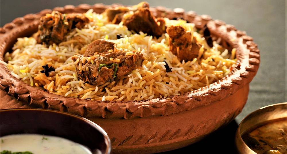 Lam med ris Hyderabadi Gosht Biryani