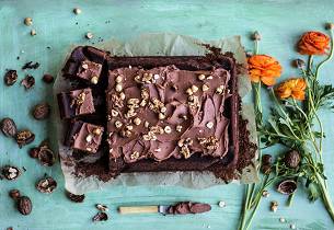 Sjokoladekake med lettrømme