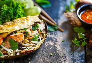 Bánh xèo - Vietnamesiske pannekaker - må prøves