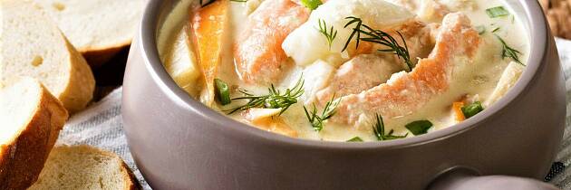 By på en lekker fiskegryte denne helgen