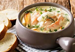 By på en lekker fiskegryte denne helgen