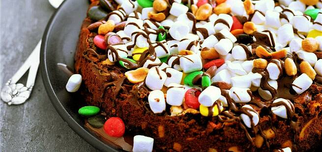 Rocky road sjokoladekake