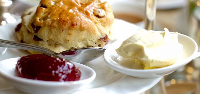 Clotted cream til scones og afternoon tea