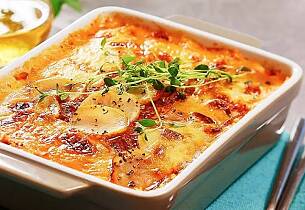 Potetlasagne med salami