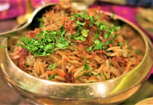 Kylling Biryani Lucknow som i India