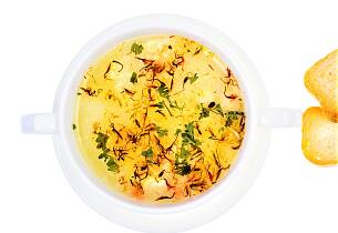 Krabbe- og safransuppe