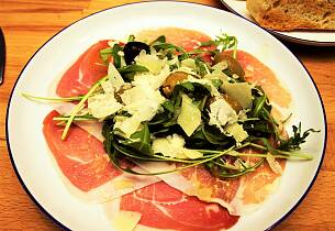 Carpaccio med spekeskinke