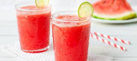 Vannmelon er både leskende og svalende og med whisky og litt til får den ekstra dybde