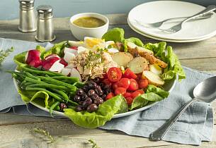 Salade Nicoise med nypoteter