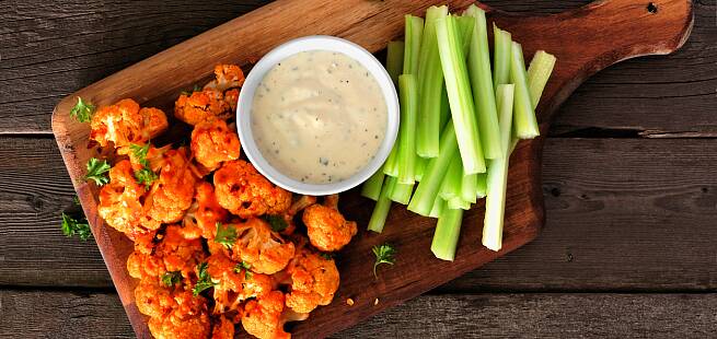 Buffalo blomkål wings