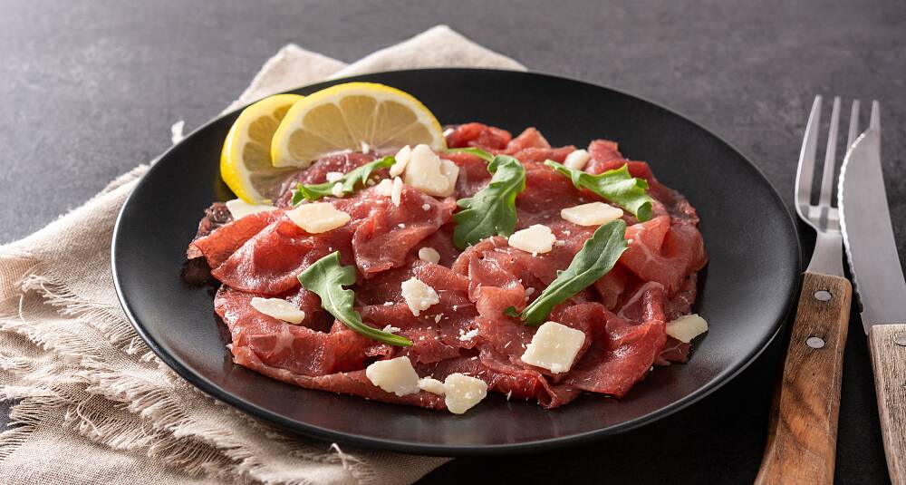 Carpaccio med vintersalat