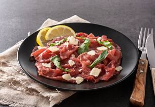 Carpaccio med vintersalat