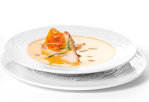 Røkelakssuppe med parmaskinke