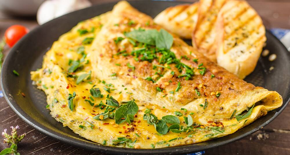 Osteomelett  Uova frittata al formaggio