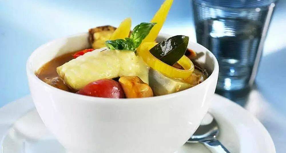 Norsk steinbit bouillabaisse