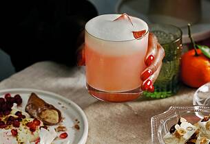 Arancia e Miele Sour - drinkoppskrift med blodappelsin og gin